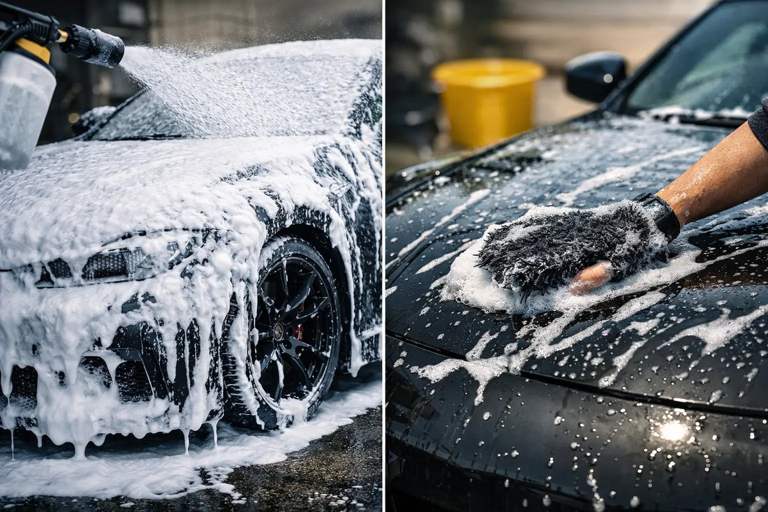 Snow Foam oder Handwäsche: Was reinigt besser?