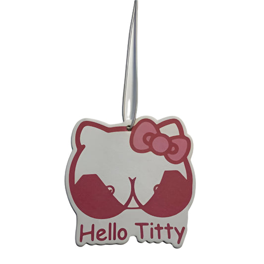 Hello Titty air freshener